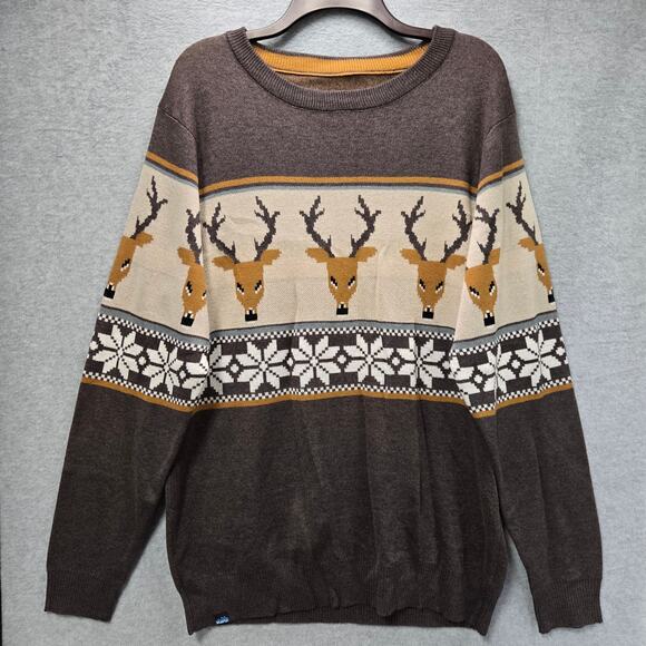 Kavu Highline Oh Deer Sweater Size Medium - Picture 1 of 5